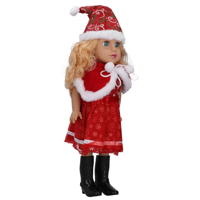 Juego de juguetes para muñecas de bebé, juego de muñecas navideñas de 19 pulgadas, juguete para bebés de pelo rizado, juguete para bebés construido para precisión