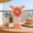 Pink-PK, variant on MMJ Portable Fan Rechargeable Mini Deer Handheld USB 7.1x3.2x2.8in Quiet Cooling Pocket Size for Travel