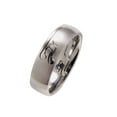 thumbnail image 3 of Metals Jewelry Adult Men's / Women's 6mm Musical Note Puzzle Ring 316L Surgical Stainless Steel Band Size 5, 3 of 6