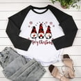 thumbnail image 4 of RKSTN Sweat-Shirt pour Femmes, Col Rond, Imprimé Père Noël, Manches Longues, Blouse Patchwork Régulière, 4 of 5