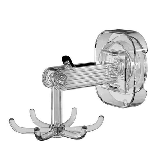 Suction Cup Swivel Hook 360° Rotating Folding Hook Strong Six-Claw Swivel Hook Kitchen Utensil Organizer for Wall