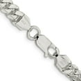thumbnail image 3 of Primal Silver Sterling Silver 6.4mm Polished Domed Curb Chain, 3 of 4