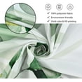 thumbnail image 4 of Green Eucalyptus Extra Long Shower Curtain, Leaf Plant Herbs Spring Nature Waterproof Fabric Machine Washable with Hooks for Bathroom Bathtub Decor 72Wx84H, 4 of 6