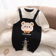 thumbnail image 2 of CAUYDY 0 3 6 9 12 18 24 Months Preemie Boys Sleepwear Baby Clothes Newborn Long Sleeve Romper Fall Winter Infant Boy Soft Pajamas Toddler Bodysuit Black for Sizes 3-6 Months, 2 of 4