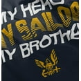 thumbnail image 5 of US Navy Logo My Brother Hero Sailor Toddler Boy Girl T Shirt Infant Toddler Brisco Brands 12M, 5 of 6