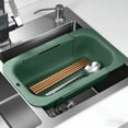 thumbnail image 4 of EGNMCR Kitchen Gadgets, Kitchen Accessories, Kitchen Utensils Multifunctional Retractable Drainage Basket For Home Kitchen Adjustable Over-the-Sink Colander And Storage Organizer Collapsible colander, 4 of 6