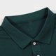 thumbnail image 3 of Collar de Cuello Suave, Color Sólido Casual Cuello de Vuelta de los Hombres Camiseta de Manga Corta Hecha de Poliéster Ligero para el Uso Diario de Verano, 3 of 8