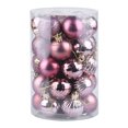 thumbnail image 1 of FloreceBien 34 Piezas 4 cm Adornos de Bolas de Navidad Inastillables para Decoración de Fiesta de Cumpleaños de Boda de Árbol de Navidad, 1 of 5