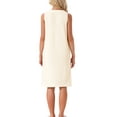 thumbnail image 3 of Inspire Chic Bata de baño para mujer, toalla de ducha, con tirantes, sin mangas, con botones y bolsillos, spa M Beige, 3 of 6