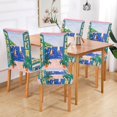 thumbnail image 2 of Yayeee 4 Pack Dining Chair Covers Stretch Parson Chairs Slipcovers Seat Protector, Green Seaside, 2 of 6