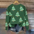 thumbnail image 3 of Merry Christmas Sweatshirts Womens Crewneck Christmas Printed Shirts Loose Long Sleeve Blouses Casual Xmas Sweatshirt Holiday Party Pullover Sweater Tops, 3 of 5