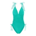 thumbnail image 6 of QHFBli Women One Piece Swimsuits Tummy Control Bathing Suits Sexy Ruched Swimwear, 6 of 7