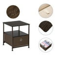 thumbnail image 3 of SESSLIFE Dresser with a Drawer, Brown Storage Tower, Organizer Unit, Fabric Dresser for Bedroom, Hallway, Entryway, Closets, Sturdy Steel Frame, Wood Top, Easy Pull Handle, 3 of 7