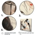 thumbnail image 3 of Designart "Japanese Kimono Woman and Horse I" Fashion Wall Art - Glam White Woman Japan Living Room Canvas Art, 3 of 6