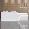 thumbnail image 2 of Closet Hospital Cashier Table European Information Lectern Mobile Front Desk Counter Mostrador Tienda Furniture Reception My Lux Decor Round, 2 of 8