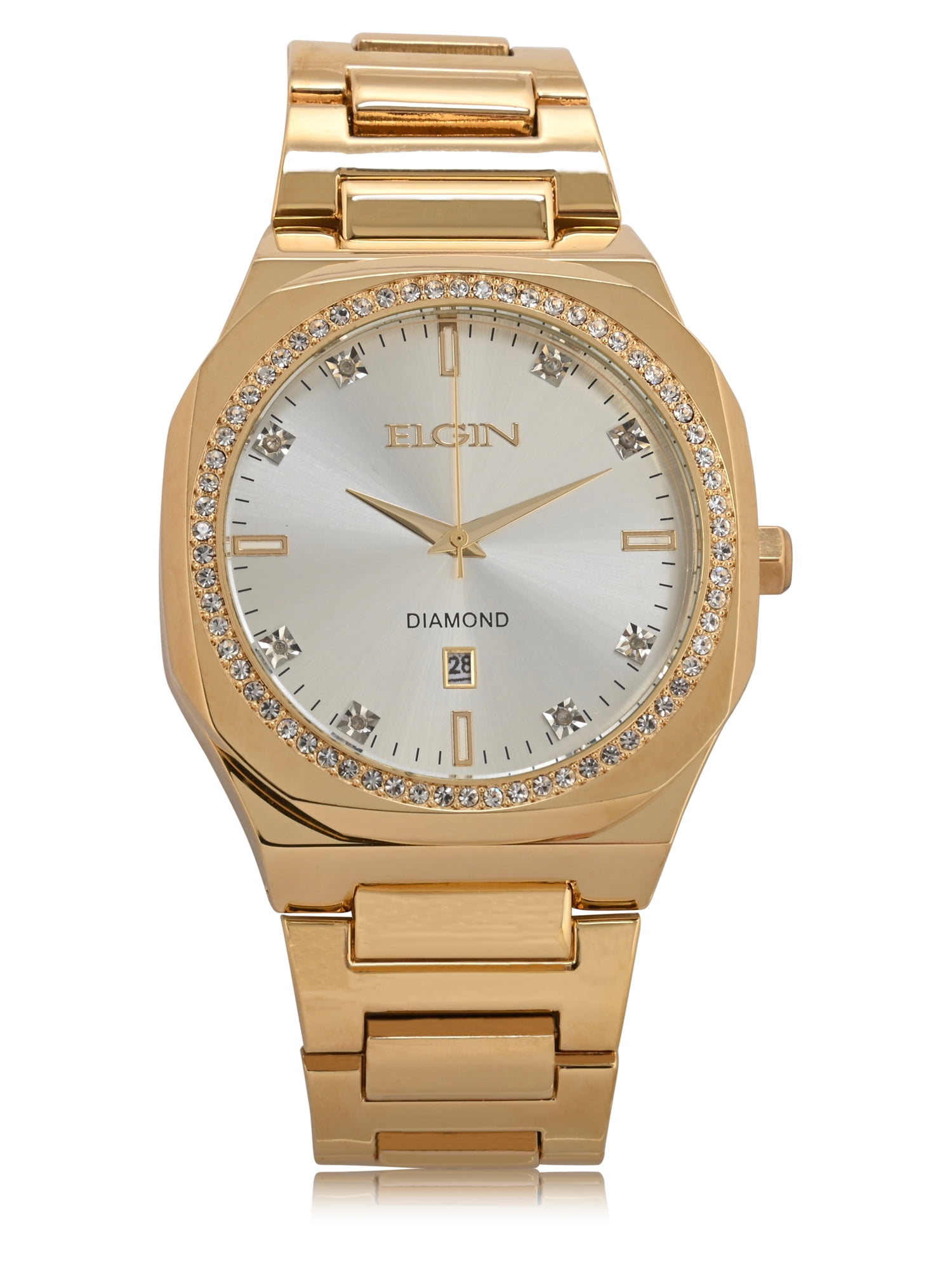 Free Shipping Elgin Adult Male Analog Watch in Gold with Sunray Dial FG160096 Walmart
