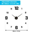 thumbnail image 4 of Wall clock,With Number Stickers Diy Dial Drill-free Decoration Room Office Bedroom 3d Diy Dial Office Bedroom Modern Clock With Number Dial Drill-free Silent 1 Qisuo 3d Drill With Dial Maiju, 4 of 7
