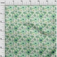 thumbnail image 2 of oneOone Organic Cotton Poplin Twill Fabric Watercolor Leaves & Flower Floral Decor Fabric Printed BTY 42 Inch Wide, 2 of 4
