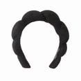 thumbnail image 4 of Diadema con forma de nube con tejido de terciopelo dorado, con parte superior torcida y para lavarse la cara, fácil de usar, ajuste cómodo, buen material, 4 of 6