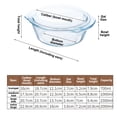thumbnail image 3 of Creatine High Borosilicate Glass Double Handle Soup Saucepan With Lid Stovetop And Oven Cookware For Kitchen (4 Styles Size), 3 of 4