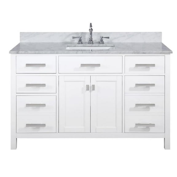 Maklaine 54" Single Vanity in White