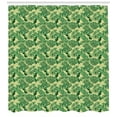 thumbnail image 3 of Ambesonne Jungle Shower Curtain, Brazil Forest Foliage, 69"Wx70"L, Eggshell and Green, 3 of 3