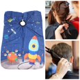 thumbnail image 2 of thinsony Kids Haircut Cape Cover Professional for Salon Perming Dyeing Rocket Pattern, 2 of 8