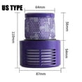 thumbnail image 2 of 2pcs Replacement Filters for Dyson V10 SV12 Cyclone Series V10 Absolute,Vacuum Cleaners, 2 of 5