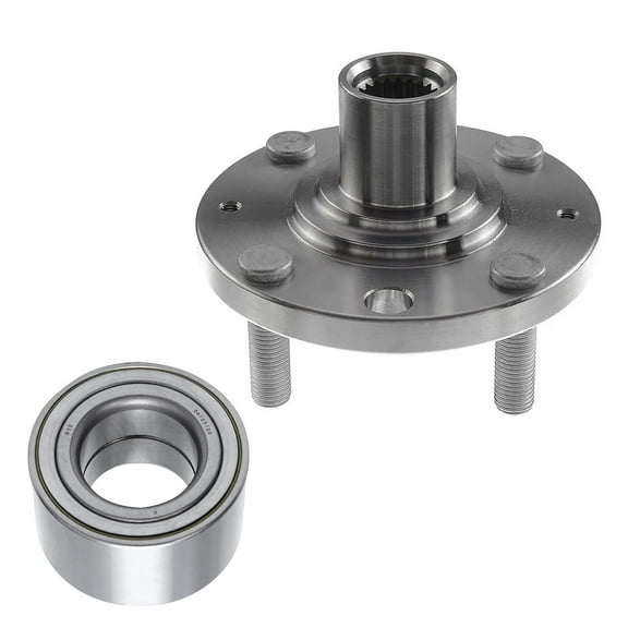 Detroit Axle - FWD 2pc Front Wheel Bearing Hub Kit for Chevrolet Aveo Aveo5 Spark Pontiac G3 Wave Wave5, Wheel Bearing Hub Assembly Wheel Bearing Replacement