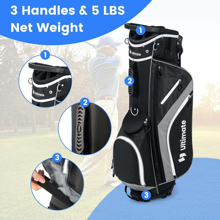 Costway Lightweight Golf Stand Bag with 14 Way Top Dividers 6
