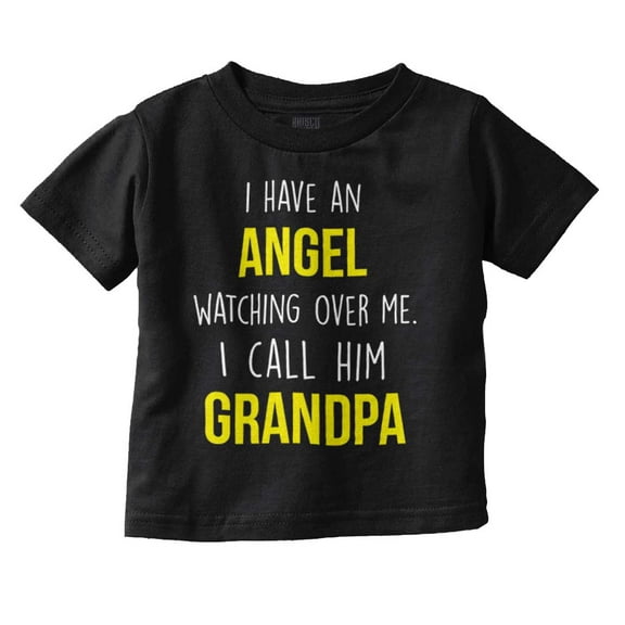 Sweet Grandfather Angel Love Memories Toddler Boy Girl T Shirt Infant Toddler Brisco Brands 12M
