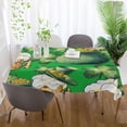thumbnail image 6 of St Patrick's Clover Coin Pot Tablecloth Rectangle Colorful Table Cloth Large Square Table Cover for Dining Kitchen Party 54"x72" Decor Gift, 6 of 7