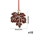 thumbnail image 3 of DAMAI 10 Pcs Thanksgiving Felt Ornaments Fall Hanging Decoration for Tree Maple Leaf Cutouts Decor With Bells for Thanksgiving Theme Family Party Indoor Outdoor Decor, 3 of 6
