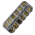 thumbnail image 1 of Colgante de oso de flor de mariposa acrílica para decoración de uñas, diseño de uñas con múltiples formas de perla y diamantes de imitación de metal dorado, apliques colgantes para decoración de, 1 of 5