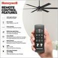 thumbnail image 3 of Honeywell Kaliza Ceiling Fan, Color Changing LED and Remote Control, 60", Black, 3 of 12