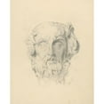thumbnail image 2 of František Klimkovič 20x24 Gold Ornate Framed and Double Matted Museum Art Print Titled - Head Study, 2 of 4