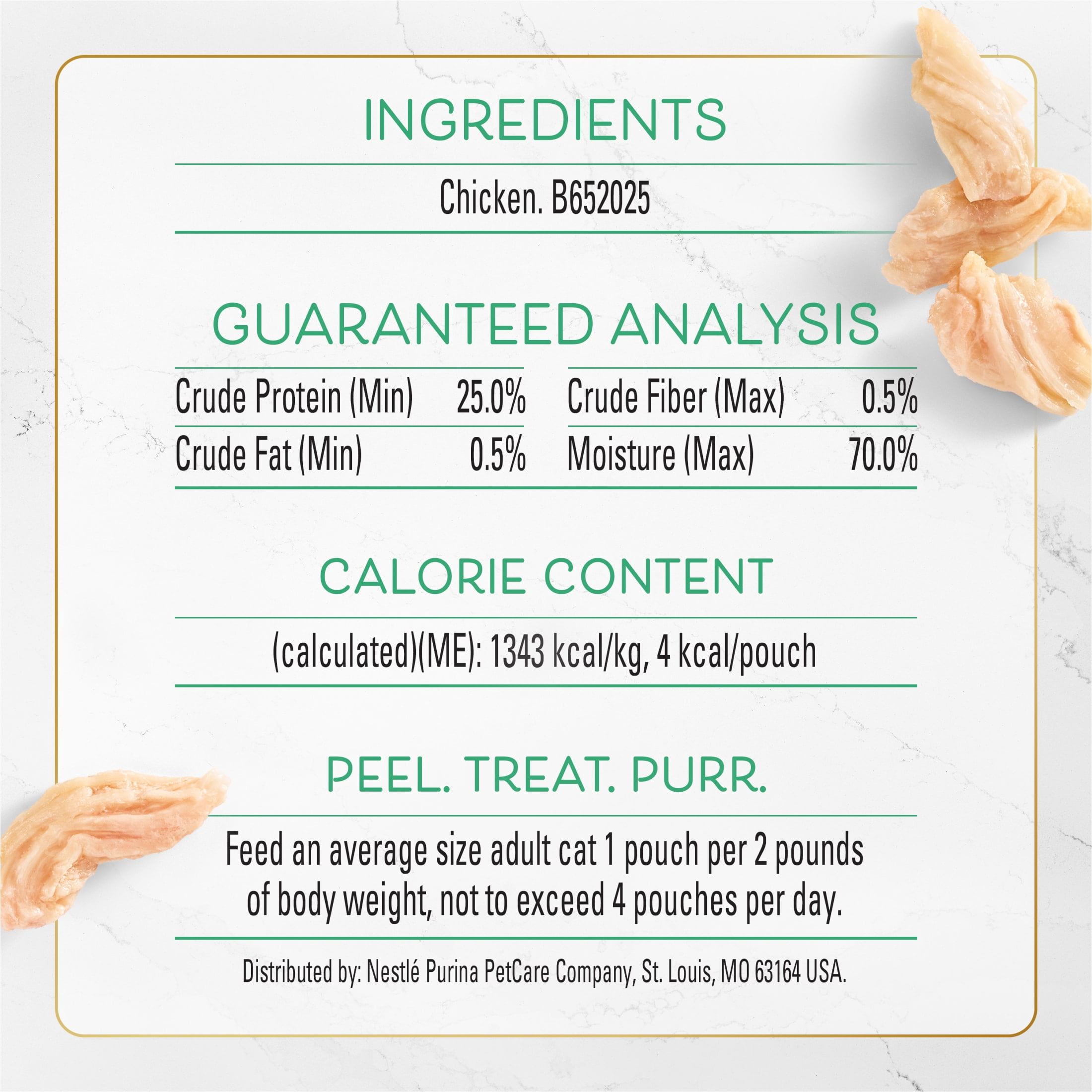 Purina Fancy Feast Chef’s Cuts Real Chicken Natural Soft Cat Treats, 1.06 oz.