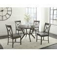 thumbnail image 6 of Steve Silver Alamo Industrial Wood and Nail Head 30" Height Round Indoor Dining Table, Gray, 6 of 6