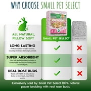 Small Pet Select - Natural Paper Bedding with Real Rose Petals, 56L