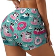 thumbnail image 2 of Fotbe Dogs With Swimming Seamless Shorts, Womens Workout Shorts High Waist Stretch Booty Short for Gym/Yoga/Running/Biking-X-Large, 2 of 9