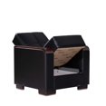 thumbnail image 2 of Ottomanson Classics X Convertible Armchair with Storage, Black Leatherette, 2 of 3