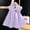 Purple, variant on Juslio Dresses for Girls Toddler Kids Flower Clothes Sleeveless Print summer Yellow Girl Dress