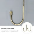 thumbnail image 2 of KALLORY Beige U-Shaped Curtain Hooks for Home Decor, Easy to Install, 2 Pairs, and Stylish Window Accessories, 2 of 6