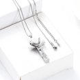 thumbnail image 3 of 3 Pieces Heart / Cross Urn Necklace for Ashes Cremation Jewelry Keepsake Memorial Stainless Steel Pendant for Loved One Women Men, 3 of 7