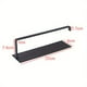 thumbnail image 2 of QUTETN Easy-Install Punch-Free Wall Mount Paper Holder & Towel Rack, Sleek Nordic Design in Black, Copper Material for Kitchen & Bathroom Storage, Towel Holder for Bathroom, 2 of 4