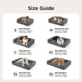 thumbnail image 6 of U By Bedsure Comfy Fleece Orthopedic Extra Large Dog Bed, Waterproof Egg-Crate Foam Pet Couch Sofa with Sides, Non-Slip Base, Washable Corduroy Cover, Gray, 6 of 8