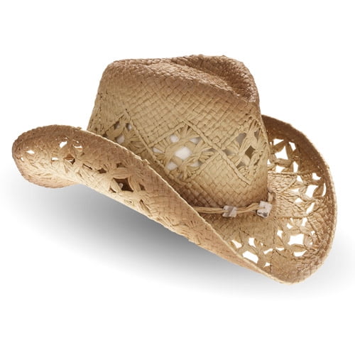 Women's Straw Cowboy Hat - Walmart.com - Walmart.com