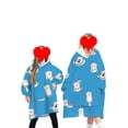 thumbnail image 4 of goowrom Pyjama pour Enfants Couverture Animale Réversible à Capuche Tenue d'Intérieur, 4 of 9
