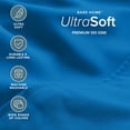 thumbnail image 4 of Bare Home Luxury Bed Sheet Set - Premium 1800 Collection - 6 Piece - Full, Medium Blue, 4 of 9