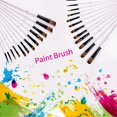 thumbnail image 5 of 12pcs Filbert Paint Brushes Paintbrush Set Nylon Hair Paint Brush Set for Acrylic Oil Watercolor Painting Artist Professional Painting Kits White, 5 of 5